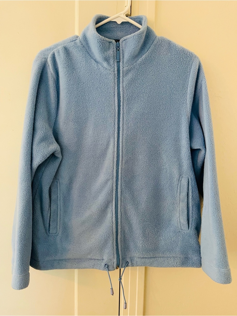Carolyn Taylor Light Blue Full-Zip Fleece Jacket